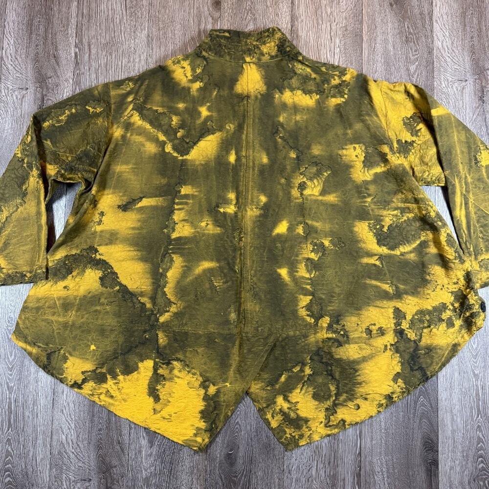 Dress to Kill LagenLook One Size Art to Wear Tie Dye Button Up Top - Picture 10 of 12